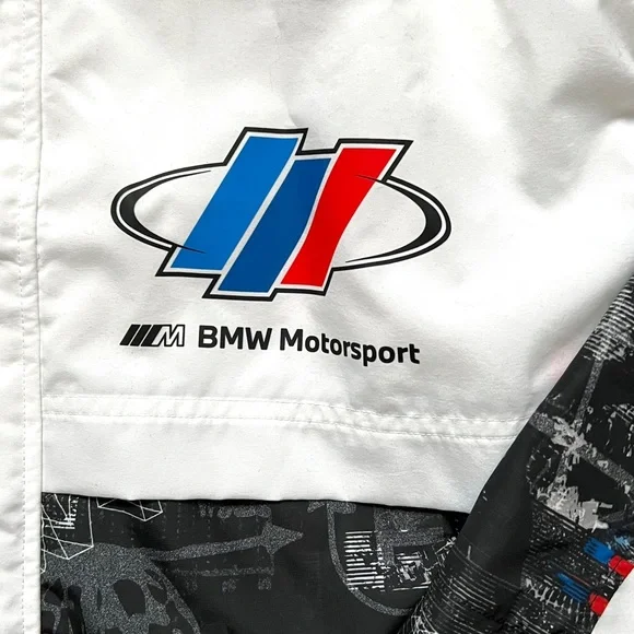 PUMA Men's BMW Motorsport Woven Hooded Jacket White - Picture 5 of 12